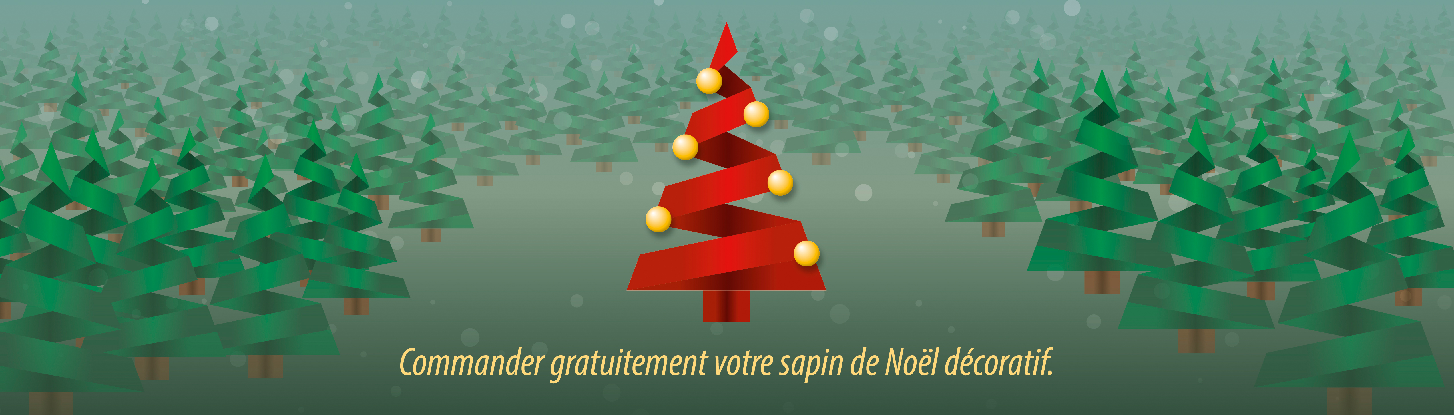Forêt de sapin décoratif